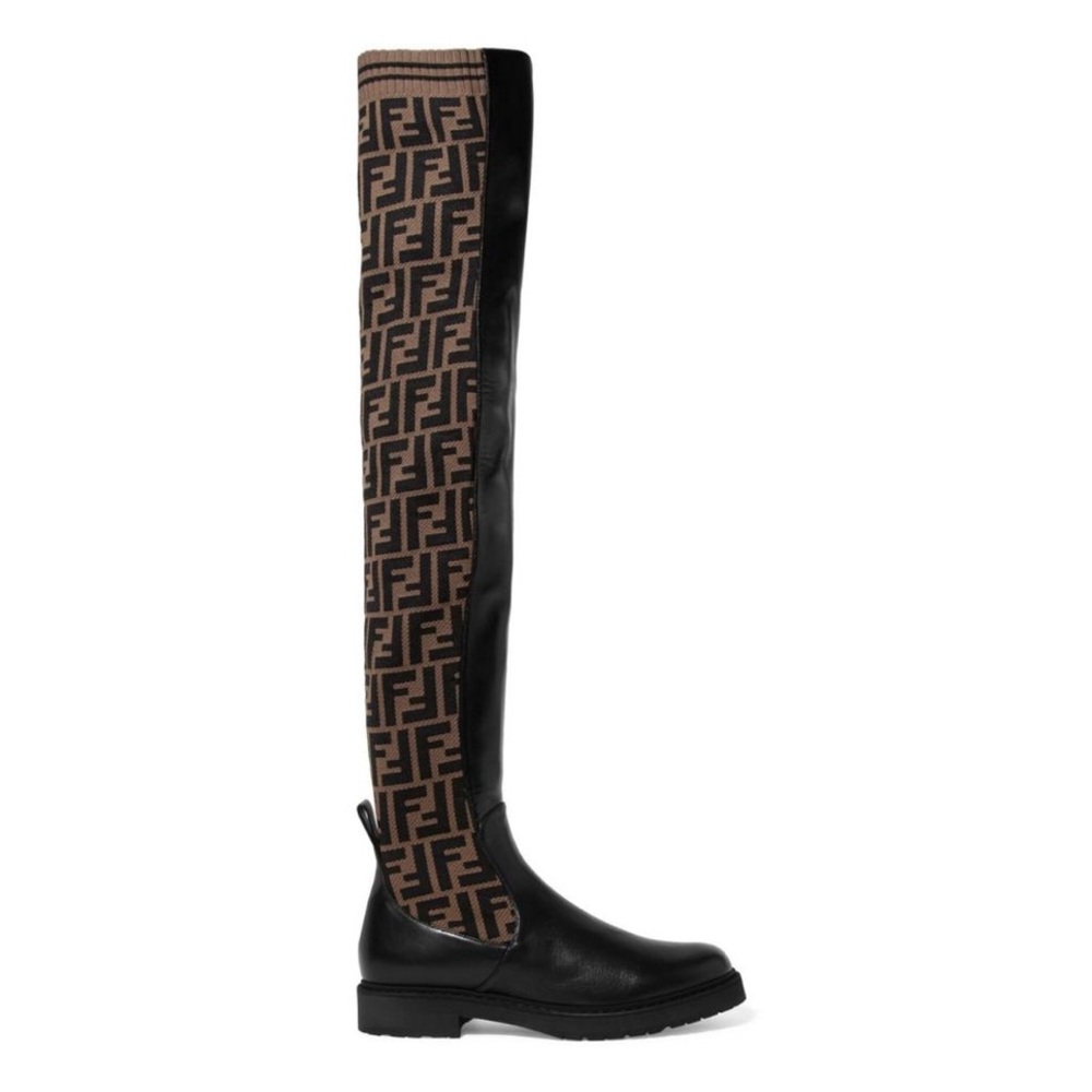 SOLD❤️‍🔥Authentic Fendi Rockoko Logo Over Knee Boots